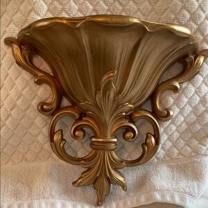 Home Interiors Gold Wall Sconce